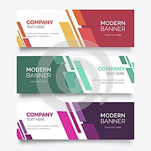 coleccion banner abstracto formas modernas design illustration