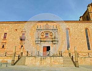 facade in a ancient school in Salamanca photo