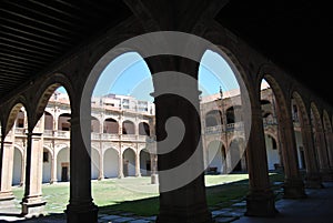 Colegio Mayor del Arzobispo Fonseca or also known as Palacio del Arzobispo Fonseca, Salamanca Spain. photo