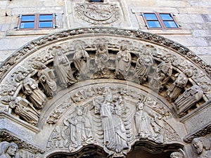 Â´Colegio San XeromeÂ´ in Â´Praza do Obradoiro in Santiago de Compostela (Spain)