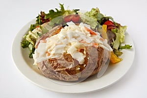 Coleslaw jacket Potato with side salad