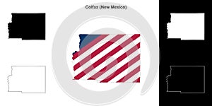 Colfax outline map