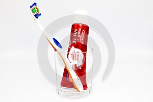 Colgate Max White Toothpaste produced by Colgate-Palmolive