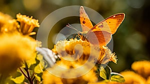 Orange Sulfur Butterfly photo