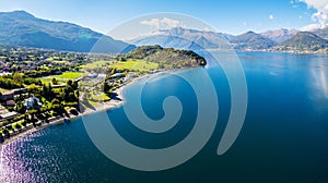Colico - Lake Como IT - Aerial view photo
