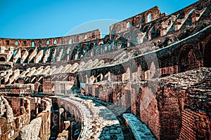 Coliseum. Ancient, beautiful, incredible Rome, where every place is filled with history