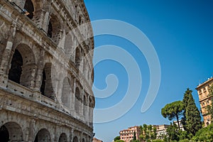 The Coliseum Arches in Rome, Italy