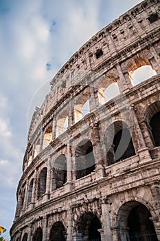 Coliseum arena in Rome, amphitheater in Rome capital, Italy