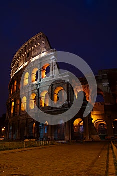 Coliseum at dawn, Rome, Italy