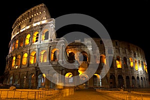 Coliseum at night