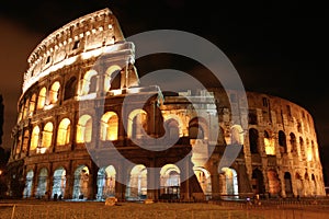 Coliseum by night