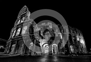 Coliseum at night