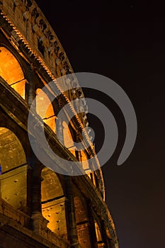 Coliseum at night