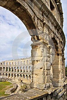 The coliseum of Pula in Croatia