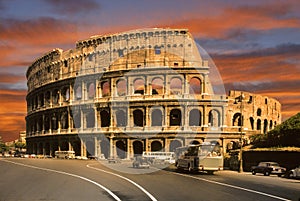 The coliseum in rome