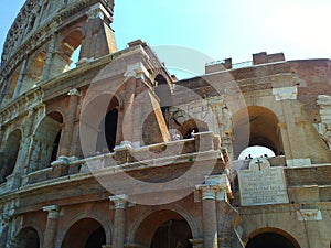 Coliseum. Rome. Ancient architectural landmark