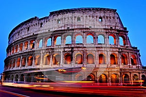 The Coliseum in Rome, Italy