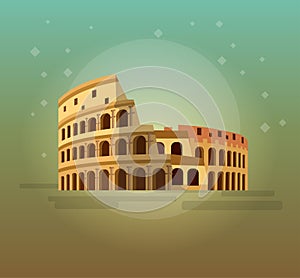 Coliseum in Rome, Italy. Colosseum