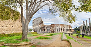 Colisseum old building in Rome