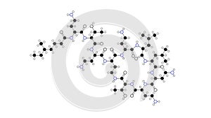 colistin molecule, structural chemical formula, ball-and-stick model, isolated image antibiotic photo