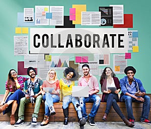 Collaborate Agreement Cooperation Partners Concept photo
