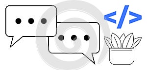 Collaboration in Coding and Communication with Minimalist Design Elements