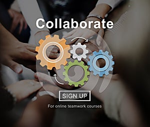 Collaboration Collaborate Connection Corporate Concept photo