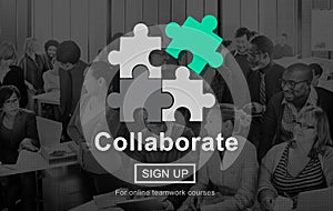 Collaboration Collaborate Connection Corporate Concept photo