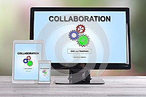 Collaboration concept on different devices