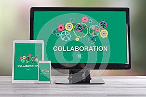 Collaboration concept on different devices