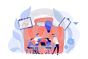 Collaboration concept vector illustration.