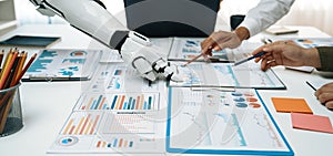 Collaboration Between Human Team and Robotic Assistant for Data Analysis and Strategy Planning in an Office Environment