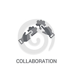 Collaboration icon. Trendy Collaboration logo concept on white b