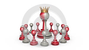 Collaboration (Power and hypocrisy) . Chess metaphor