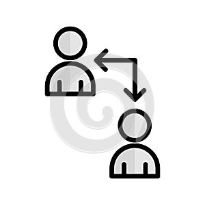 Collaboration Vector icon which can be easily modified or edit