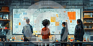 Collaborative Brainstorming Session - Diverse Team