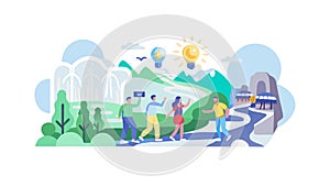 Collaborative Idea Generation: Brainstorming Teamwork, vector design Generative AI