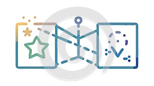 Collaborative Idea Generation: Interconnected Brainstorming Process, vector design Generative AI