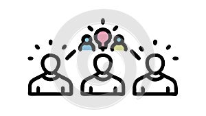 Collaborative Idea Generation Team, vector design Generative AI