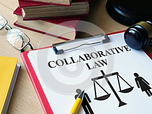 Collaborative law is shown using the text