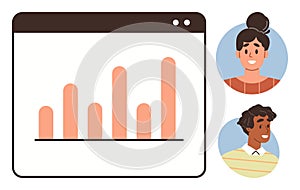 Collaborative Online Data Analysis with Team Members Engaged in Discussion