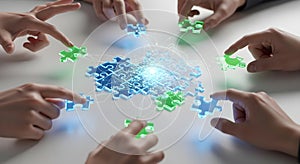 Collaborative puzzle solving - Teamwork and strategy in action