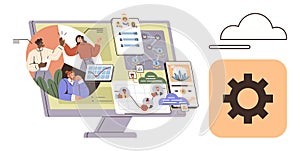 Collaborative Teamwork and Workflow Management on Digital Platform with Cloud Integration