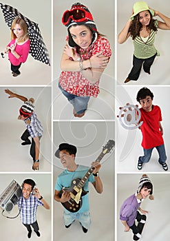 A collage of adolescents photo