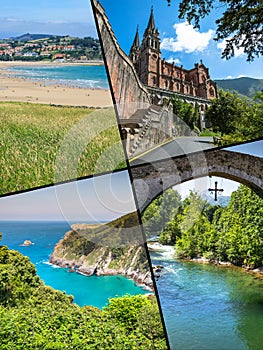 Collage of Asturias Spain Europe
