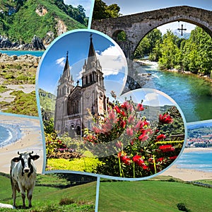 Collage of Asturias Spain Europe