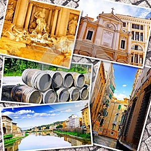 Collage of beautiful Italy.