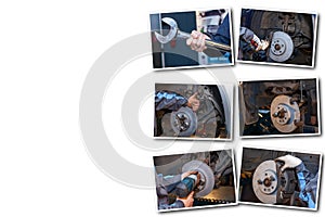 Collage Brake repair