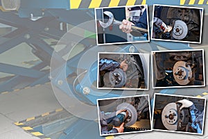 Collage Brake repair