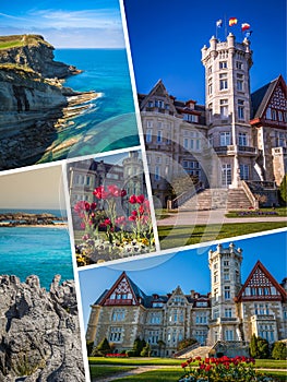 Collage of Cantabria Spain.
